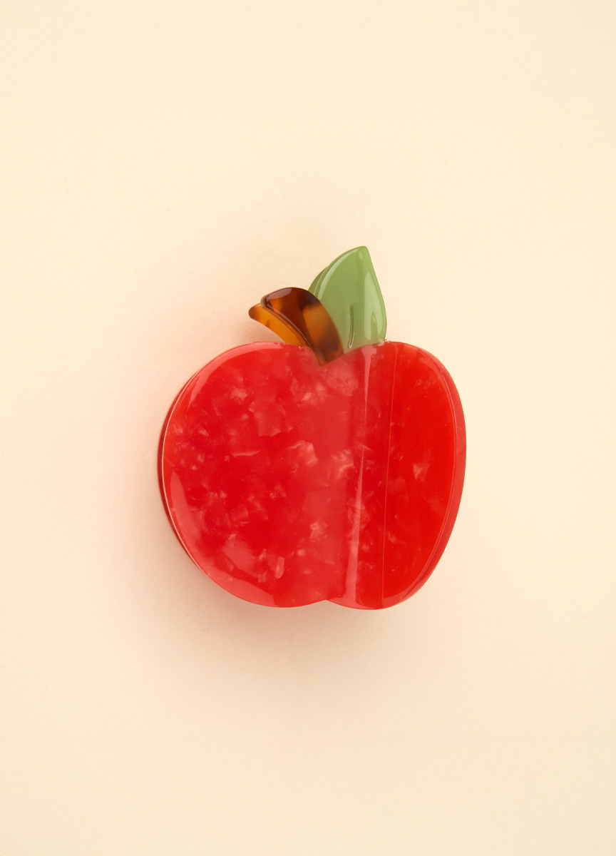 紅蘋果造型髮抓